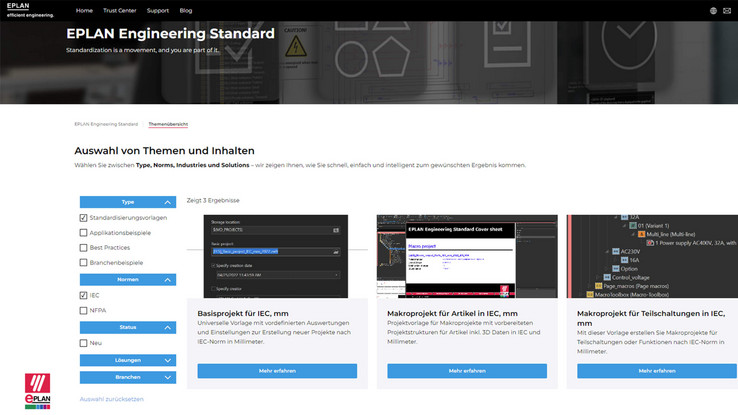 EPLAN Engineering Standard - Standard Templates, Application Samples und Best Practices 