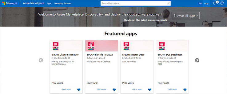 EPLAN auf dem Microsoft Azure Marketplace EPLAN auf dem Microsoft Azure Marketplace