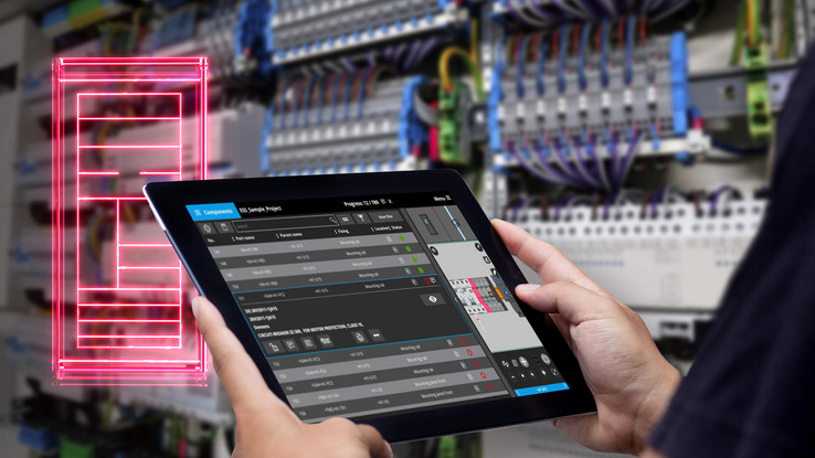 EPLAN Smart Mounting unterstützt manuelle Schaltschrankbestückung