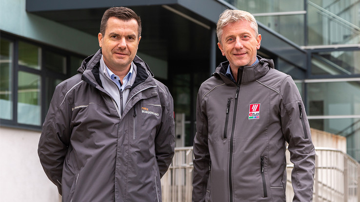 Links Manfred Herowitsch, Leiter Netztechnik Strom und rechts Erwin Kreuzer, Account Manager Österreich Ost, EPLAN